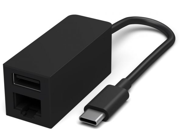 Microsoft Surface USB-C to USB 3.0 & Ethernet LAN RJ45 2in1 Adapter