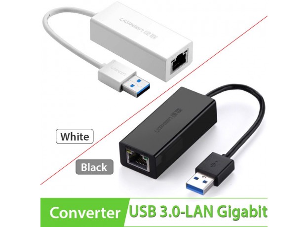 Cáp chuyển USB 3.0 to Lan Ugreen 20255/20256