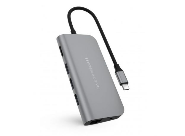 Hub HyperDrive POWER 9 in 1 USB-C (iPad Pro 2018, Mac, Ultrabook, PC, thiết bị USB-C)