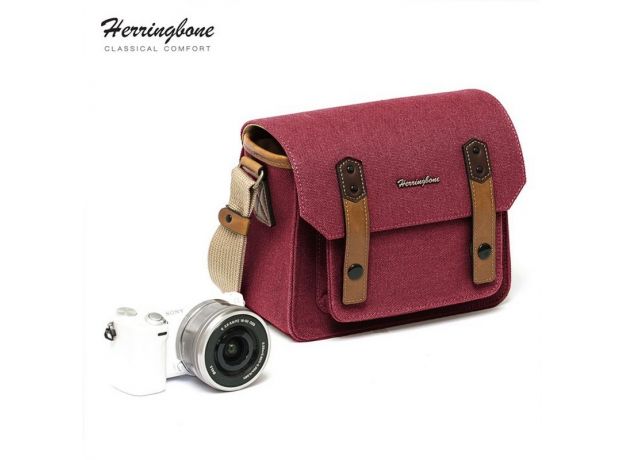 Túi máy ảnh Herringbone Papaspocket 3 Mini (Wine)