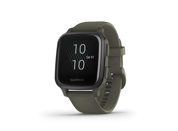 Đồng hồ Garmin Venu Sq, NFC, PB có âm nhạc, Xanh rêu/Xám đá phiến