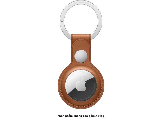 MX4M2FE/A - Apple AirTag Leather Key Ring - Saddle Brown