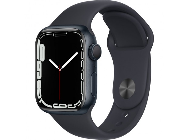 Apple Watch Series 7 (GPS, 41mm, Midnight Aluminum, Midnight Sport Band)