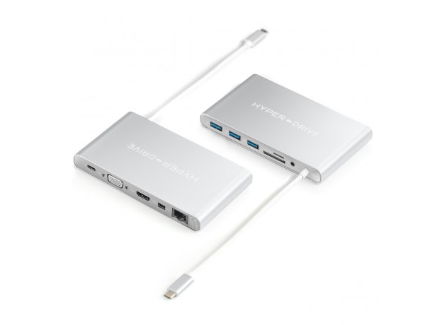 Cổng chuyển HyperDrive Ultimate USB-C Hub (GN30-Silver)