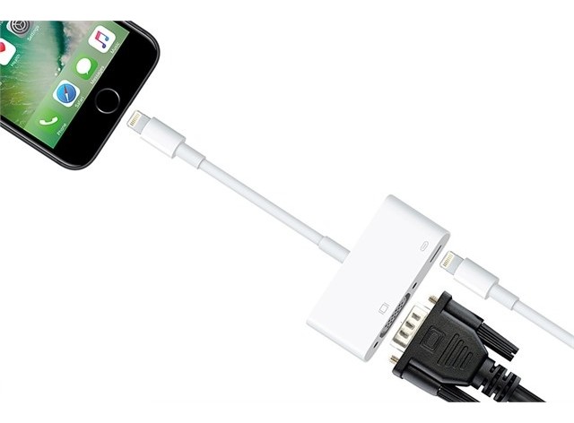 Cáp Apple Lightning To VGA Adapter